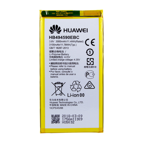 Huawei Hb494590ebc  Li Polymer Akku  Huawei Honor 7 3100mah Universal