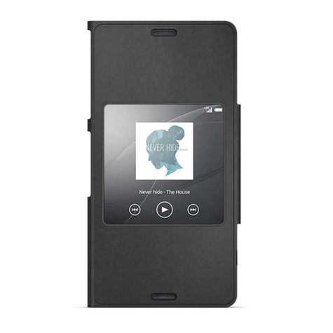 Sony Scr26 Style Cover S-View Case  Xperia Z3 Compact Schwarz