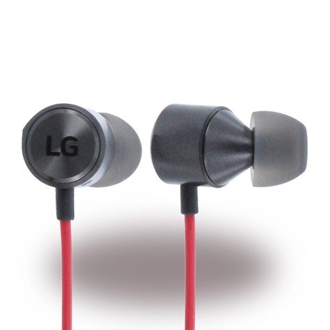 Lg Hss-F630 / Le630 Quadbeat 3 In-Ear Stereo Headset 3.5mm Anschluss Rot/ Schwarz