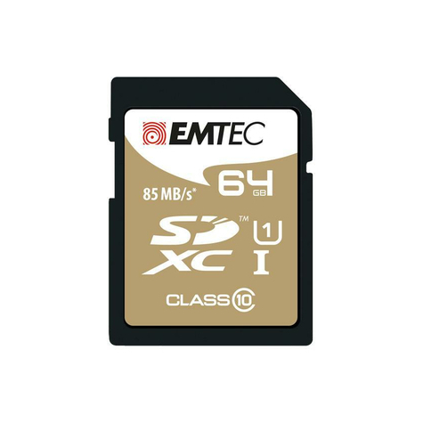 Sdxc 64gb Emtec Cl10 Gold+ Uhs-I 85mb/S Blister