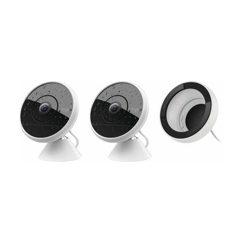Logitech Circle 2 Combo Pack, 2 Wired Kameras + Fensterhalterung