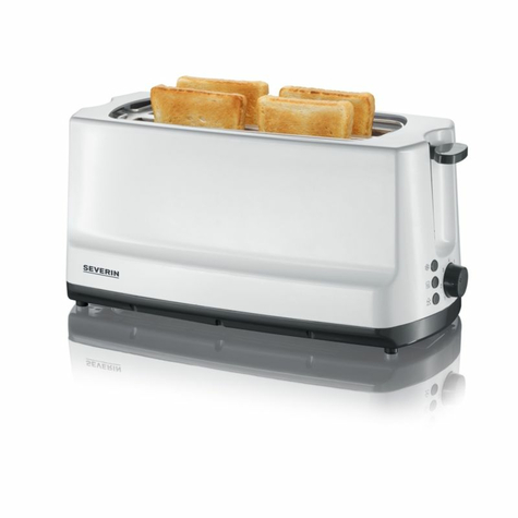 Severin At 2234 Automatic Long Slot Toaster Start White-Grey