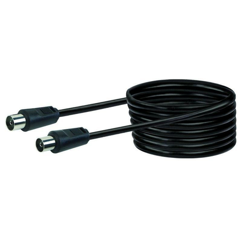 schwaiger tv antennen-kabel 15 meter (schwarz)