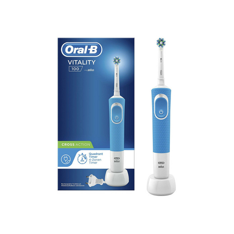 Oral-B Vitality 100 Crossaction Elektrische Zahnbürste Blau