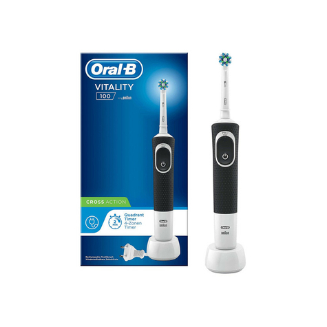 Oral-B Vitality 100 Crossaction Elektrische Zahnbürste Schwarz