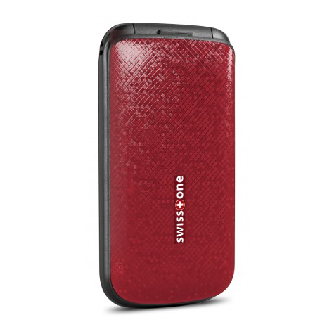 Swisstone Sc 330 Klappgehäuse Dual-Sim 4,5 Cm (1.77 Zoll) Bluetooth 600 Mah Schwarz Rot