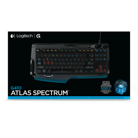 Logitech Gaming G410 Atlas Spectrum Tastatur Usb