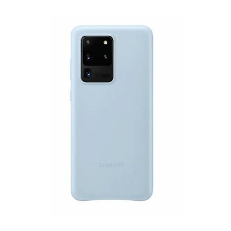 Samsung   Ef Vg988llegeu Leder Hle   Galaxy S20ultra Schutzhle Cover Case   Himmelblau