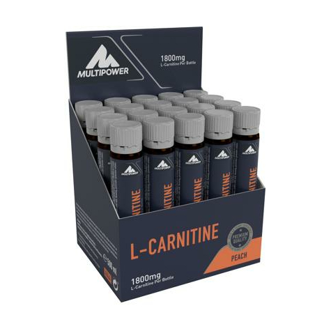 Multipower L-Carnitine Liquid, 20 X 25 Ml Ampoules, Peach