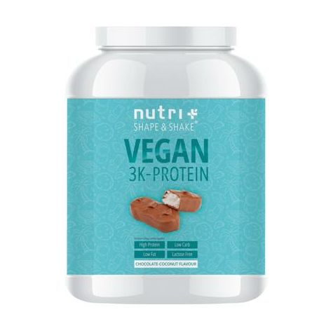 Nutri+ Veganes 3k Proteinpulver, 1000 G Dose