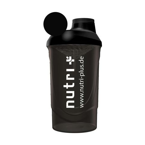 Nutri+ Classic Protein+ Fitness Shaker, Black-Smoked