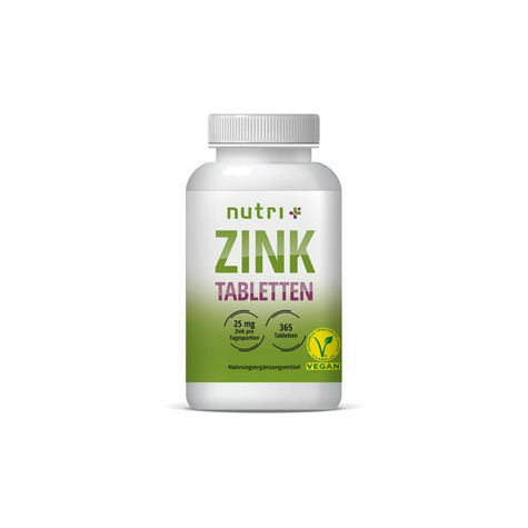Nutri+ Zink, 365 Tabletten Dose