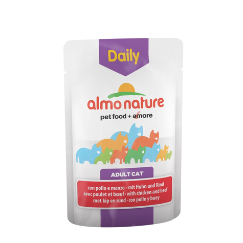Almo Nature,An Cat Daily Huhn-Rind    70gp