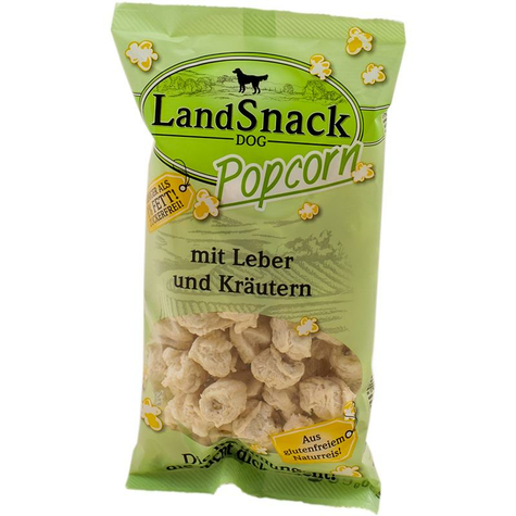 Landfleisch Popcorn,Lasnack Popcorn Liver+Krau 30g
