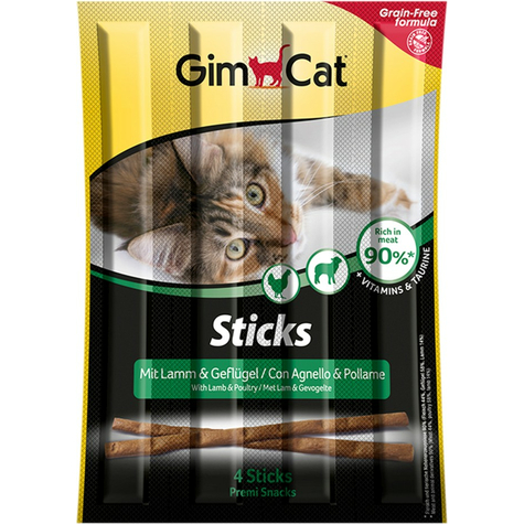 Gimpet,Gimcat Sticks Lamm+Geflüg. 4st