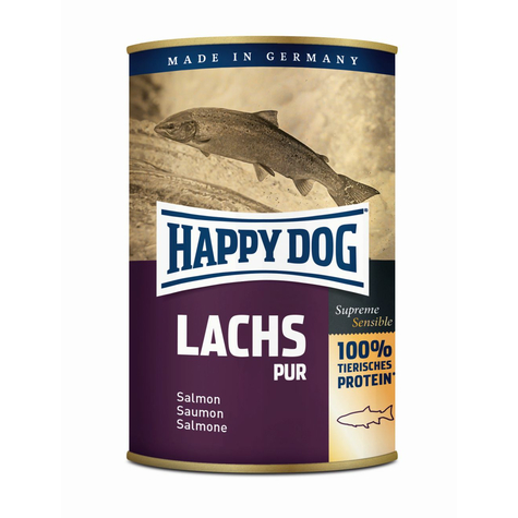 Happy Dog,Hd Lachs Pur 375gd