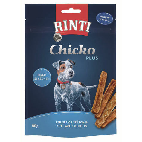 Finnern Rinti Snacks,Rin.Ex.Chicko Plus Fischst.80g
