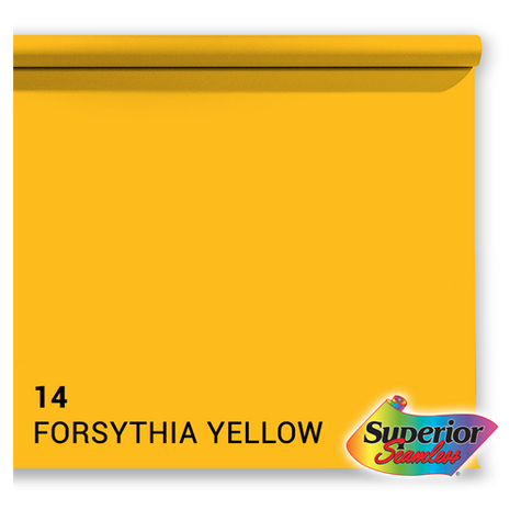 Superior Hintergrund Papier 14 Forsythia Yellow 1,35 X 11m