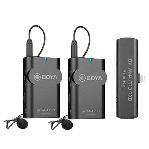 Boya 2.4 Ghz Dual Lavalier-Mikrofon Drahtlos By-Wm4 Pro-K4 F Ios