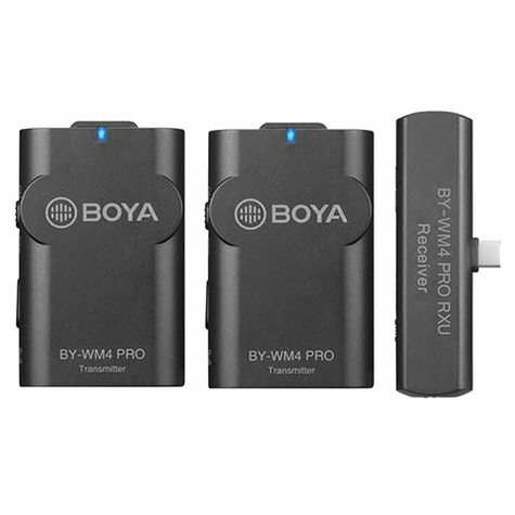Boya 2.4 Ghz Dual Lavalier-Mikrofon Drahtlos By-Wm4 Pro-K6 F Android