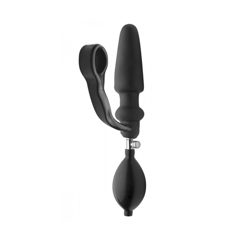 Analplug : Exxpander Inflatable Plug With Cock Ring And Removable Pump