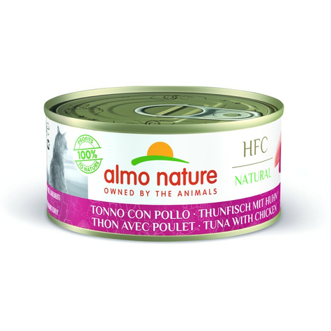 Almo Nature Cat Natural - Tuna And Chicken 150g Can