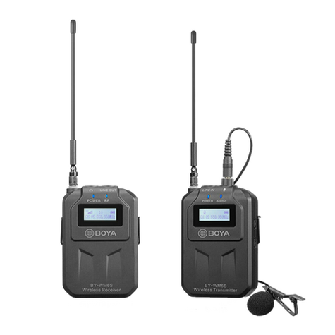 Boya Uhf Dual Lavalier-Mikrofon Drahtlos By-Wm6s