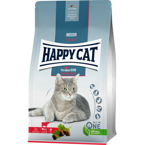 Happy Cat Indoor Adult Voralpen Rind 4 Kg
