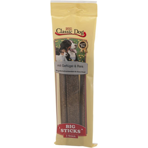 Classic Dog Snack Big Sticks Poultry & Rice 3 Pack