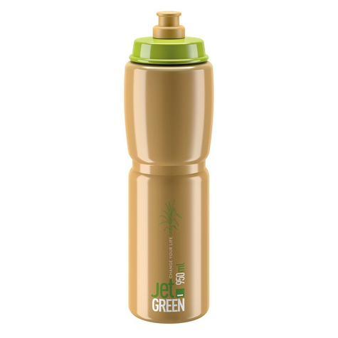 Trinkflasche Elite Jet Green    950ml, Grün/Braun   