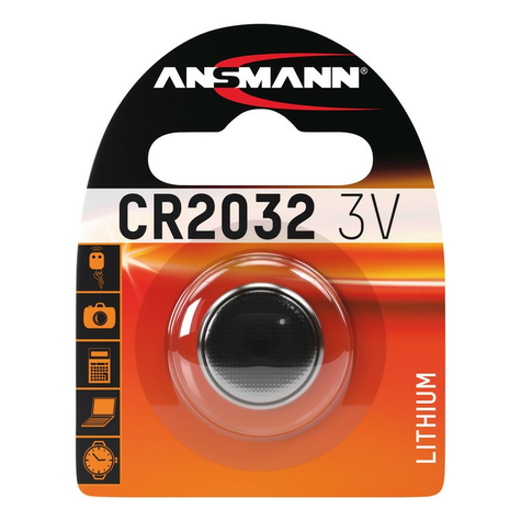 Batterie Ansmann Knopfzelle Cr2032  Lithium, 3v 