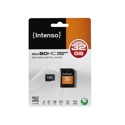 Microsdhc 32gb Intenso +Adapter Cl4 Blister