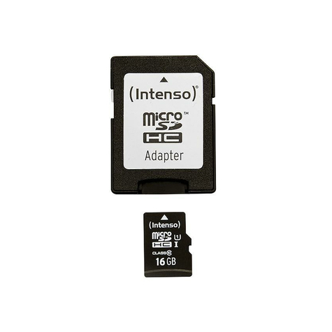 Microsdhc 16gb Intenso Premium Cl10 Uhs-I +Adapter Blister