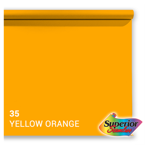 Superior Hintergrund Papier 35 Yellow-Orange 2,72 X 11m