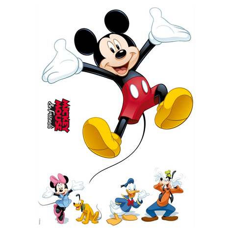 Wandtattoo - Mickey And Friends - Größe 50 X 70 Cm