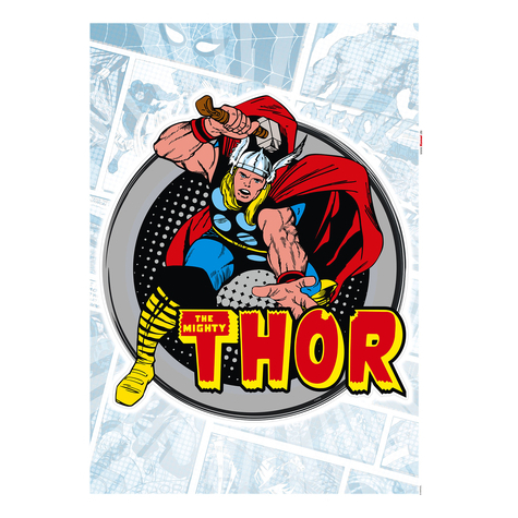 Wandtattoo - Thor Comic Classic  - Größe 50 X 70 Cm