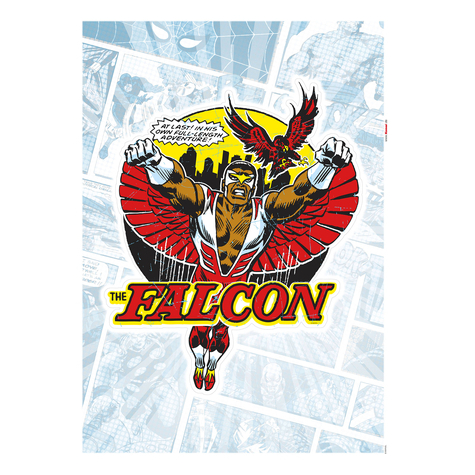 Wandtattoo - Falcon Comic Classic  - Größe 50 X 70 Cm