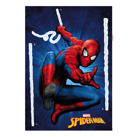 Wandtattoo - Spider-Man - Größe: 50 X 70 Cm
