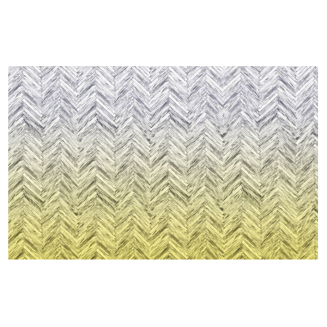Vlies Fototapete - Herringbone Yellow - Größe 400 X 250 Cm